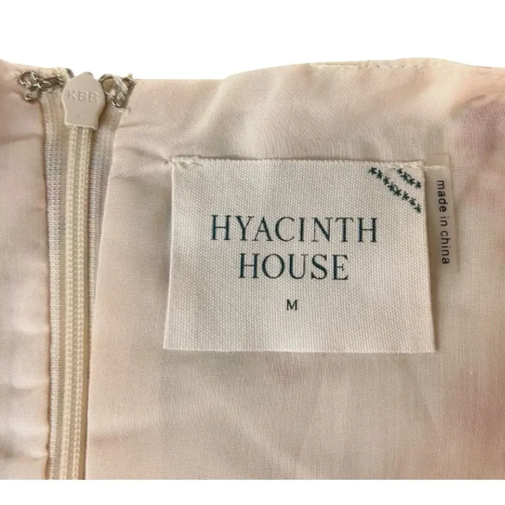 Tuckernuck Hyacinth House Ava Floral Peplum Blouse Medium Preppy Puff Sleeve Top